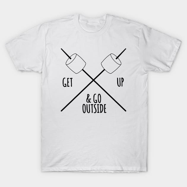 Get up and go outside T-Shirt by hoopoe